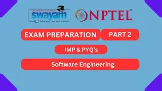 Software Engineering Part 2 || NPTEL Exam Series 2024 || MYSWAYAM || #nptel #nptel2024 #myswayam