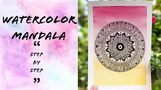 Watercolor mandala for beginners step by step|| Mandala for beginner
