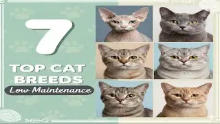 Top 7 Low-Maintenance Cat Breeds | Easy-Care Cats for Busy Owners #CatBreeds #EasyCarePets #Top7Cats