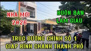 Nhà mới .mặt tiền buôn bán được.ngay khu dân cư trung thành giáp bình Chánh về bx miền Tây 