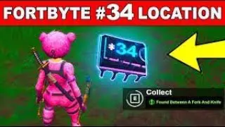 Fortnite Fortbyte #34 Location - Found between a Fork and Knife