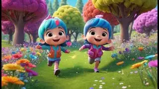 Five Little Breezes Playing Tag | Nursery Rhymes for Kids & Baby Songs