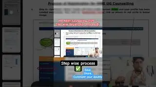 MP NEET Counselling 2025 &ndash; Full Registration Guide in 30 Seconds! 🔥 #neet2025 #mbbs