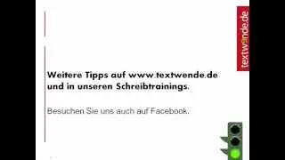 Bessere Texte braucht das Land - Tipp 1: Textaufbau