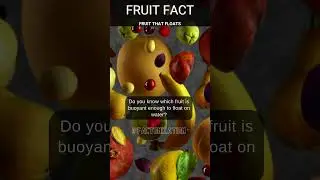The Fruit That Floats! 🍏 #shorts #science #fruit #float #water