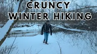 ❄️ 🥾 Зимний поход (4 км) вдоль заснеженного ручья с хрустящим мягким снегом