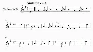 Auld Lang Syne | Clarinet Sheet Music