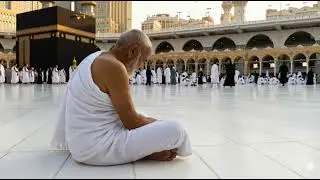 Old Man&rsquo;s Heartfelt Dua Before Kaaba in Masjid Al-Haram | Spiritual Moments #Makkah #Dua #Kaaba
