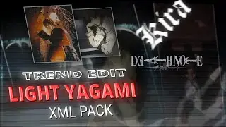 Light Yagami Trend Edit XML PACK Alight Motion Z. #growthmindset #aotedit #lovestatus #preset 