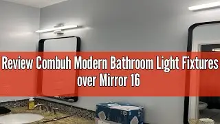 Review Combuh Modern Bathroom Light Fixtures over Mirror 16 Inch IP44 9W Chrome Bathroom Vanity Ligh