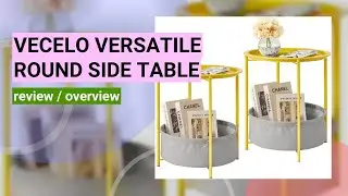 VECELO Round Side Table Review: Versatile & Stylish Furniture Solution