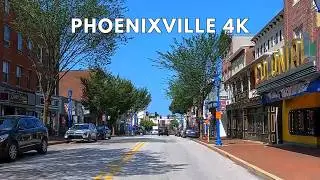 Phoenixville 4K Driving Tour | Drive With Me Through Phoenixville Pennsylvania