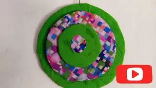 How to make beautiful wallpaper with scrap fabric/Sustainable fabric/DIY.