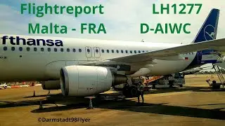 (HD) Brilliant LH1277 Business Short-Haul | Malta - Frankfurt | A320 D-AIWC | Darmstadt98Flyer