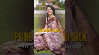 Dark Purple Pure Chanderi Cotton Saree | Antique Zari Border | Sophisticated Look at ₹3150 Only