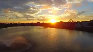 Sunset over Silver Lake, Belmar