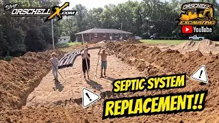 Вышла из строя септическая система! Установка и выкапывание всей системы!