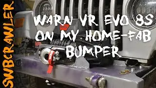 Установка лебедки Warn VR EVO 8s на мой кастомный бампер Jeep TJ/LJ 2005 года!