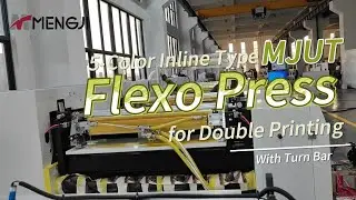 5-Color Inline Flexographic Printing Press for Cookie Wrapper Double Printing