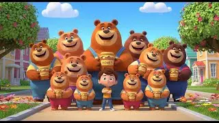 Contando Osos con Dulce Miel | Canciones Infantiles Educativas en Espa&ntilde;ol
