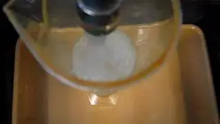 Filling a container with water: Listen!