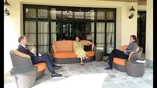 Roland Sch&auml;fer, German Ambassador, in #conversation​ in Nepal with Ms. Mandira Sharma