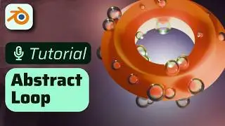 Abstract Donut Loop in Blender, Beginner Geometry Nodes Tutorial