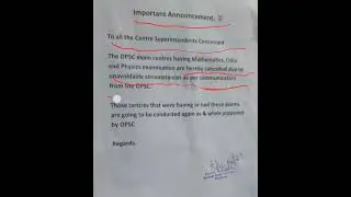 OPSC PGT ODIA , PHYSICS & MATHEMATICS EXAM CANCELED. AGAIN EXAM ? #opscpgt ##ssbtgtexam #ltrp #pgt