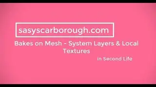 Bakes on Mesh - System Layer Alphas & Local Textures