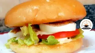 Egg Burger Recipe | 1 Minute Kids Lunch Box Idea 2021 | Evening Snack | Healthy Food #ytshorts