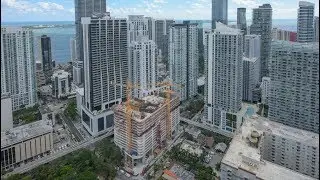 Ugo Colombo's Brickell Flatiron Releases New Drone Video As Vertical Rise Reaches 17th Floor