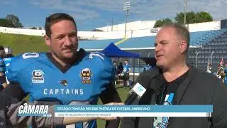 Est&aacute;dio Tonic&atilde;o recebe partida de futebol americano