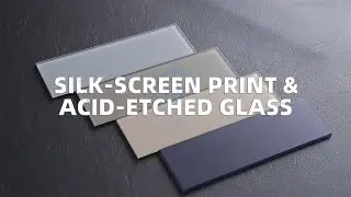 Silkscreen Printed Acid etched Glass&mdash; Stunning Textures & Design Flexibility