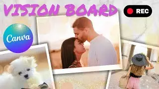 How to Make a Slideshow Animated Vision Board Slideshow with Canva? ✨ Video Vision Board Tutorial