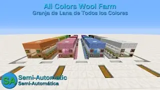 MC 1.12 - All Colors Wool Farm w/ Automatic Pickup Tutorial