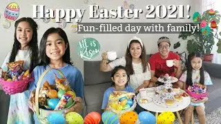 HAPPY EASTER 2021 | Fun-Filled Day with Family | Egg Hunt | Tea Party | Catlea Vlogs