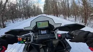 Snowmobiling, Hurley, WI.  Jan 10, 2026