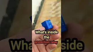What's inside the protection relay #diy #shorts #relay #protectionrelay #electroniccomponents