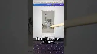Easy way to create blur effect in Canva #canvassador #canvatutorial #canva #canvatips #canvahacks