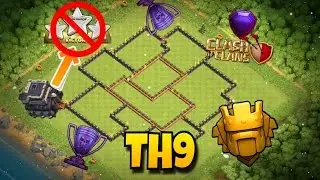 AMAZING TOWN HALL 9 (TH9) 2017 TITANS LEAGUE ANTI 3 STAR BASE!! |Clash Of Clans