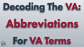 Decoding VA Disability Benefits: Abbreviations for VA Terms