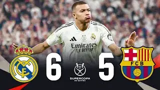 FC Barcelona vs Real Madrid Spanish super cup final 2024/25 full match