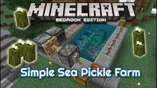 Tutorial: The Pickle Machine - super simple sea pickle farm for Minecraft Bedrock Edition