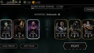 🍃 Elder Wind Tower 17 - 21 Fights + Rewards 3rd Run ☠️ Mortal Kombat Mobile Gameplay