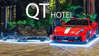 Newly Opened QT Hotel - Pagani Zonda F Clubsport and 812 Competizione