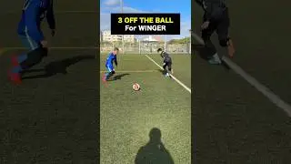 LEARN OFF THE BALL MOVEMENT for WINGER🔥#football #soccer #shorts