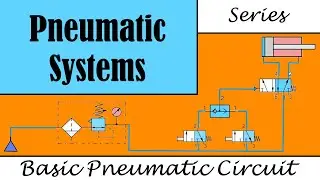 Indirect control. Two pressure valves. Single acting cylinder.