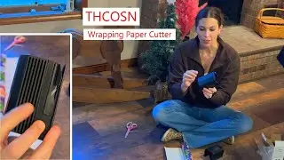 THCOSN Wrapping Paper Cutter glides smooth and makes nice cut #cutter #papercutter #wrapping