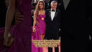 George Clooney & Amal Alamuddin Steal the Spotlight in Venice 🌹 #GeorgeClooney #AmalClooney