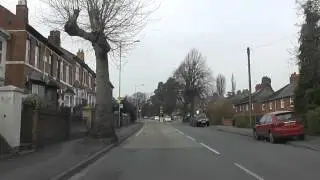 Driving On Bath Road, Commandery Road & Sidbury, Worcester, Worcestershire, England 2nd March 2012